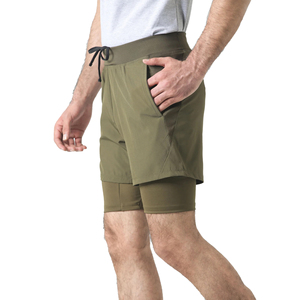 High Quality Men's Active Wear Gym Shorts Casual Canvas Lightweight Comfortable Breathable Eco-Friendly Quick Dry <b>Mid</b> Waist - Product Image 1