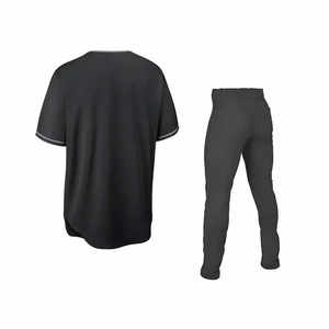 Uniforme de Béisbol de Poliéster Grueso de Alta Calidad al por Mayor, Personalización Completa con Botones, Secado Rápido, Antibacteriano - Product Image 4