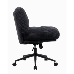 Cotton Candy Comfort Criss Cross Office <b>Chair</b> Adjustable Swivel Wheels Wide Thickened Cross Legged Ergonomic <b>Desk</b> <b>Chair</b> Office - Product Image 3