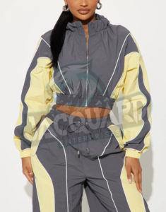 Ensemble de survêtement sportif léger en nylon pour homme et femme, coupe-vent et short de fitness, personnalisable ODM - Product Image 5