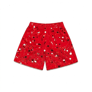 <b>Men's</b> <b>Red</b> Dot Sublimated Print Basketball Mesh <b>Shorts</b> Drawstring Quick Dry Casual Mid Waist Polyester - Product Image 6
