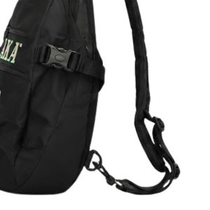 Black Green Sling Shoulder <b>Bag</b> Women Crossbody Backpack Casual Travel <b>Bag</b> Embroidered Design Lightweight Outdoor Fashion - Product Image 3
