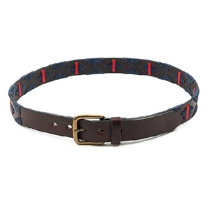Ceinture Polo en Cuir Pleine Fleur Faite à la Main avec Motif Uni Marron Crème Style Sportif pour Hommes et Femmes Personnalisable Durable - Product Image 5