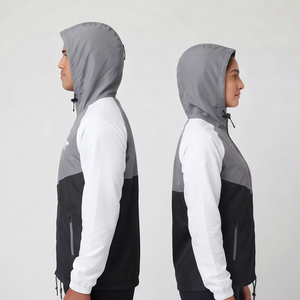 Fashion Men Windbreaker Zipper Hood Jacket Lightweight Waterproof Water Resistance Jackets OEM Zipper Windb Breaker <b>Hoodies</b> - Product Image 5