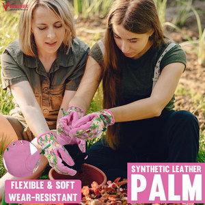 Gants de sécurité antidérapants en peau de chèvre blanche personnalisés pour le travail au jardin et la conduite, gants de jardinage pour conducteurs - Product Image 5