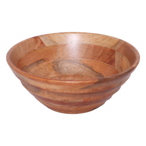 Cuenco Decorativo de Madera SB-016 |   Decoración para el Hogar Hecha a Mano |   Acabado en Madera Natural - Product Image 1