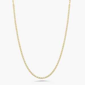Collier et bracelet de tennis convertibles en diamant, 2 carats, moissanite CVD ronde personnalisée, bijoux de mariée élégants, classiques et luxueux en or 10k 14k - Product Image 1