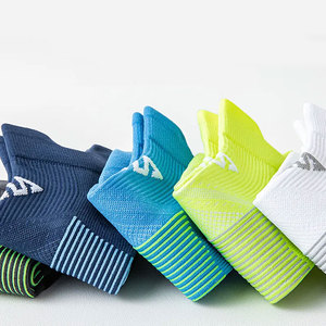 Knee High Sports <b>Socks</b> Black With Yellow Toe And Heel <b>Breathable</b> Knitted For Running Adults Summer - Product Image 2