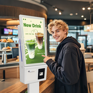 Kioscos de Autoservicio con Pantalla Táctil de 21.5 Pulgadas, Señalización Digital Capacitiva Interactiva para Tiendas de Comida Rápida - Product Image 1