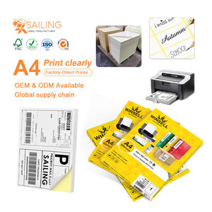 Etiqueta autoadhesiva de papel semibrillante A4 de 150Gsm personalizada Winsell - Product Image 3