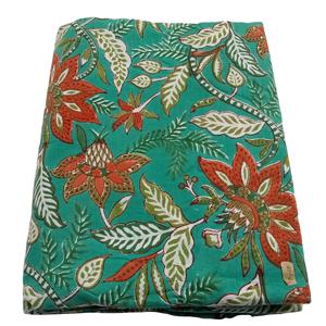 Beautiful New Floral Print Indian Kantha <b>Quilt</b> Handmade 100% Cotton Hand Block Print 300TC Disposable 5-Piece Bedroom Halloween - Product Image 3