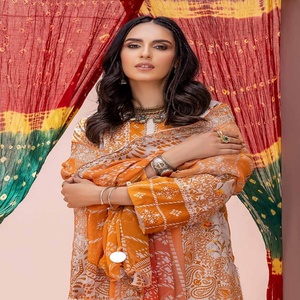 Trajes de lujo de 3 piezas para mujer Chunri Lawn Hermosa colección elegante de Riaz Arts Vestidos musulmanes tradicionales de alta calidad - Product Image 2