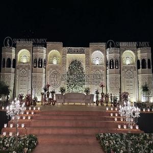 Escenario Profesional Moderno, Clásico y Sencillo para Celebraciones de Boda Blancas Estilo Real - Product Image 3