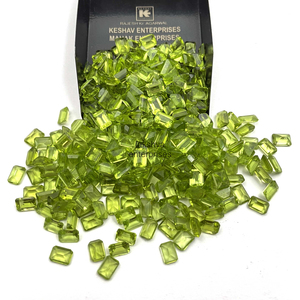 Piedras Preciosas de Peridoto Natural, Corte Octogonal, 3x5MM, Facetadas, Calibradas, Peridoto Verde Genuino, Gemas Sueltas para Joyería - Product Image 3