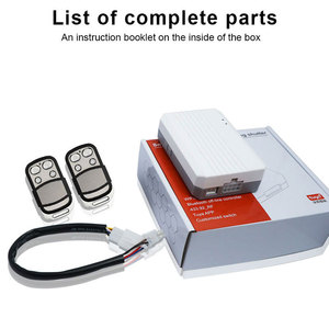 Télécommande de porte de garage 433,92 MHz avec 2 boutons, portée 100 m, code roulant, émetteur RF pour portes automatiques, en ABS et métal - Product Image 3