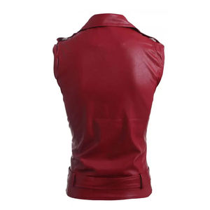 Chaleco de Cuero Acolchado para Mujer, Diseño Profesional, Nuevo, Último Modelo, el Mejor Diseño, Chaleco de Cuero Genuino para Motociclistas, con Logotipo Personalizado, Venta al Por Mayor - Product Image 3