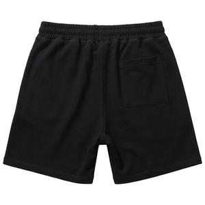 Shorts unisexes en molleton français style unique, broderie personnalisée, taille élastique, vêtements de jogging pour hommes. - Product Image 2