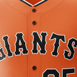 Maillot de baseball orange pour hommes et femmes, uniforme personnalisé avec nom et numéro de l'équipe, sublimation, haute qualité, prix bas, respirant - Product Image 4