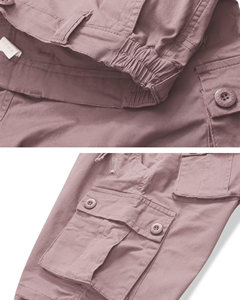 Pantalones Cortos de Trabajo de Algodón Transpirable de la Mejor Calidad para Mujer, con Cintura Regular, Bolsillos Tipo Cargo, Pantalones Cortos de Trabajo, Pantalones Cortos Largos - Product Image 4