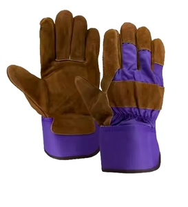 Gants de travail de sécurité en cuir de vachette de haute qualité, résistants à l'abrasion, confortables et robustes, pour la protection personnelle - Product Image 3