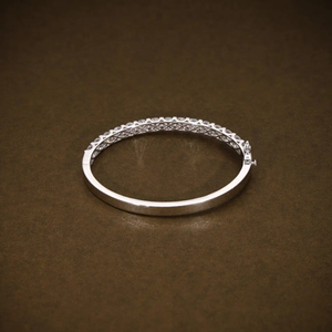 Pulsera de tenis de lujo con 50 diamantes redondos brillantes cultivados en laboratorio, certificados por IGI, en oro de 14K, elegante joya para bodas y fiestas. - Product Image 4