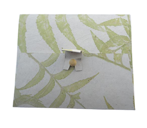 High Quantity A5 <b>Paper</b> Folder Ivory Color Office <b>File</b> Presentation Folder <b>Paper</b> Natural Leaves Impression Stationery Set - Product Image 1