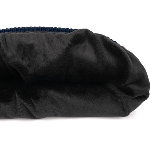 Gorro de Punto Personalizado con Forro de Satén para Hombre y Mujer, Gorro de Invierno Cálido Azul Marino, Gorro de Lana con Forro de Seda, Gorro para Protección del Cabello - Product Image 5