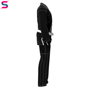 Kimono BJJ Unisexe en Polyester Coton avec Logo Personnalisé, Ceinture Blanche, Vêtement d'Arts Martiaux Très Vendu pour Jiu Jitsu - Product Image 2
