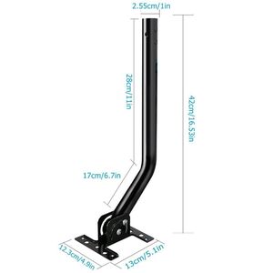 Supporto per Antenna TV Digitale G01 Nero con Asta a J, Regolabile a 180 Gradi, per Esterni, con Cavo da 3M a 10M, Alta Potenza di Ricezione 4K - Product Image 4