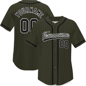 Uniformes de Béisbol a Precio Económico, 100% Poliéster Transpirable, Unisex para Adultos, Alta Calidad, Nombre del Equipo Personalizado, MOQ Bajo, Ropa Deportiva - Product Image 1