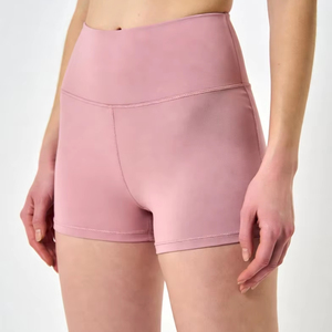 Pantalones cortos deportivos de cintura alta elásticos para mujer al por mayor OEM, nuevos shorts de yoga, mono deportivo casual, shorts moldeadores, mono deportivo para mujer - Product Image 1