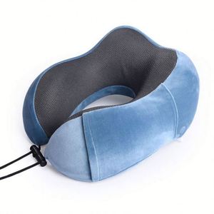 Oreiller de voyage portable en forme de U pour le cou, coussin doux, logo de marque personnalisé, cadeau promotionnel pour les voyages en avion, au bureau ou en voiture - Product Image 4