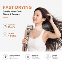 Lena Bigoudi Sèche-cheveux Peigne Ionique Brushless 5 en 1 Brosse à Air Chaud Sèche-Cheveux Styler Bigoudi