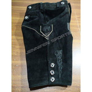 Lederhosen Bávaros Tradicionales de Alta Calidad para Hombre, Cuero Genuino de Vaca, Diseño Bordado Personalizado para Oktoberfest - Product Image 3