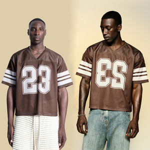 Camiseta Deportiva Corta de Fútbol, Estilo Boxy, Tejido de Poliéster Transpirable, Antibacteriana, para Fanáticos del Fútbol y Béisbol - Product Image 6