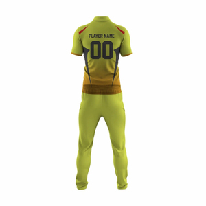 Conjunto de Uniforme de Cricket Personalizado para Hombre, Sublimado, Camiseta y Pantalones Deportivos, Absorbente de Humedad, Primavera/Verano, Kit Deportivo para Adultos, 100% Poliéster - Product Image 3