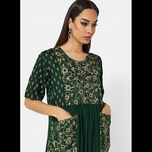 เดอ คอร์ป เสื้อคลุมสไตล์อินเดียและปากีสถานสำหรับผู้หญิง ดีไซน์หรูหราทันสมัย ผลิตจากผ้าวิสโคส ความยาวปานกลาง - Product Image 2