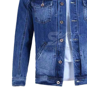Veste en jean pour homme, prix bas, haute qualité, logo personnalisé imprimé, grande taille, respirante, veste d'hiver personnalisée pour homme - Product Image 6