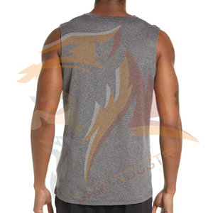 Camiseta sin Mangas para Hombre, Diseño Nuevo, Transpirable, 100% Algodón, Ecológica, Venta en Línea, Ropa Deportiva, MOQ Bajo - Product Image 3