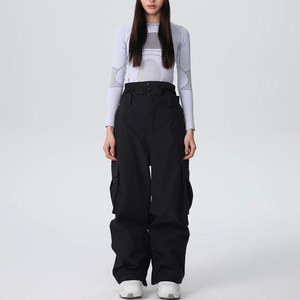 Pantalones de esquí impermeables y duraderos para mujer, para deportes de invierno, pantalones térmicos para snowboard con costuras avanzadas para clima extremadamente frío - Product Image 2