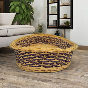 Bandeja Ovalada Multiusos Tejida – Ratán Natural y Fibra de Seagrass - Product Image 4