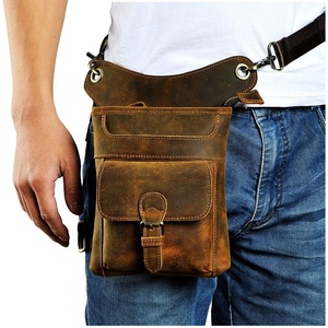 กระเป๋าหนังแท้คาดเอวสำหรับผู้ชาย,กระเป๋าสะพายข้างแฟชั่นมีสายสะพายคาดเอวสำหรับเดินทางใช้ได้หลายฟังก์ชันปี LKU-0713 - Product Image 4
