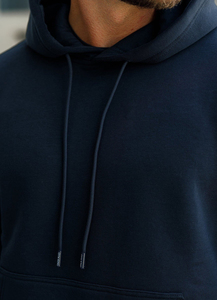 Winter Men's Hooded Fleece Sweatshirt & <b>Sweatpants</b> <b>Set</b> 350g Polyester/Cotton Breathable Streetwear Trousers for Men - Product Image 5