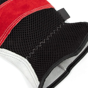 Working <b>Gloves</b> <b>Mesh</b> Design Comfort Fit Breathable Cowhide Leather Scratch Resistance Safety Garden Yard Working Driver <b>Gloves</b> - Product Image 3