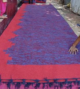 Premium Hand Loomed Cotton Blue Rug <b>Runner</b> Handcrafted Sustainable Floor <b>Carpet</b> for Home Decor & Living Room - Product Image 5