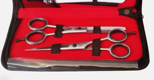 Kits de ciseaux de coiffure, 25 ensembles de ciseaux de coiffure en acier inoxydable, ciseaux professionnels pour barbier - Product Image 6