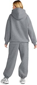 Conjunto Deportivo Oversize de Algodón para Mujer, Estilo Urbano, con Bordado Personalizado, Marca Privada de Fábrica - Product Image 4