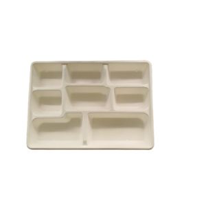 Plateau alimentaire en plastique à compartiments pour les repas dans la salle à manger et l'extérieur - Product Image 2