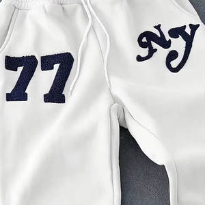 Pantalon de jogging décontracté pour homme avec logo personnalisé, 100 % coton, écologique, séchage rapide, coupe droite, style streetwear - Product Image 2