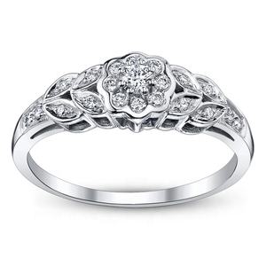 Anillo de Compromiso de Oro Blanco Bellamente Diseñado con Impresionante Diamante Certificado por IGI para Bodas, Cumpleaños y Fiestas - Product Image 4